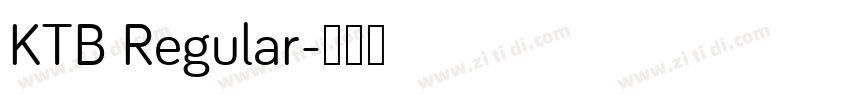 KTB Regular字体转换